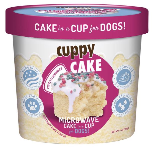 Cuppy Cake Birthday Cake with Pupfetti Sprinkles Treats for Dogs 4 oz 1 pk