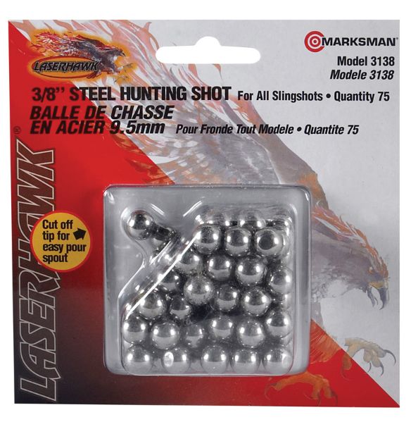 Marksman Laserhawk 3/8 in. Slingshot Ammunition