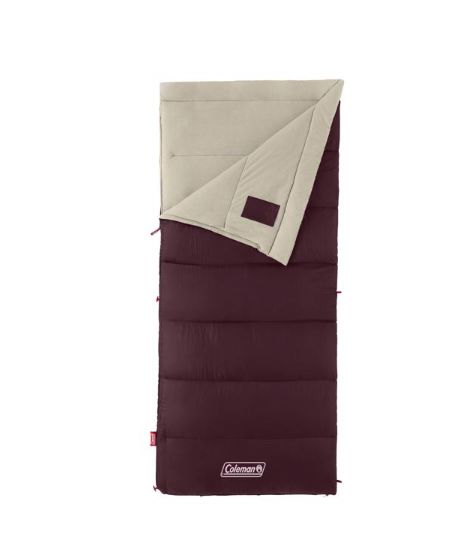 Coleman Autumn Glen Burgundy Sleeping Bag 2 in. H X 33 in. W X 75 in. L 1 pk