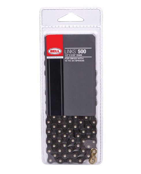 Bell Sports Links 500 Steel Multi-Speed Bike Chain Black
