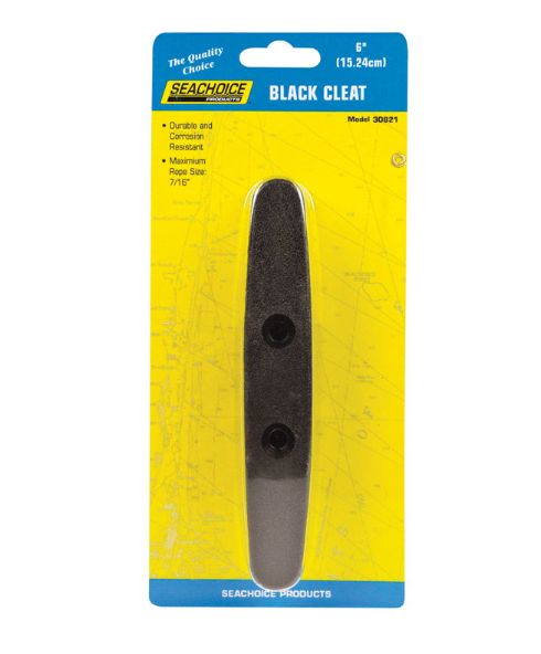 Seachoice Plastic 6 in. L Cleat 1 pk Seachoice Plastic 6 in. L Cleat 1 pk