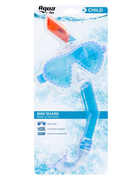 Aqua Swim Mini Shark Assorted Child Mask/Snorkel