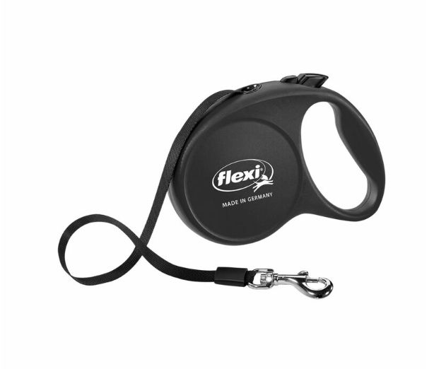 Flexi Black Retractable Nylon Dog Leash Large