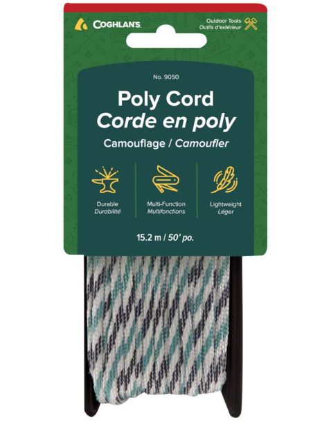 Coghlan's Camouflage Tent Cord 0.25 in. W X 50 ft. L 1 pk