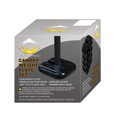 Crown Shade 5 lb Black Plastic Weight Plate