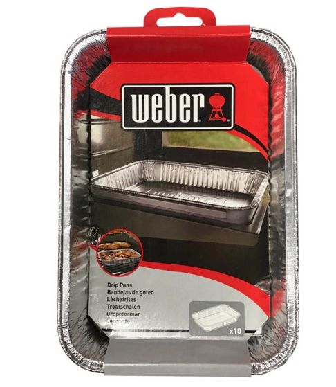 Weber Aluminum Drip Pan 8.6 in. L X 6 in. W For Weber