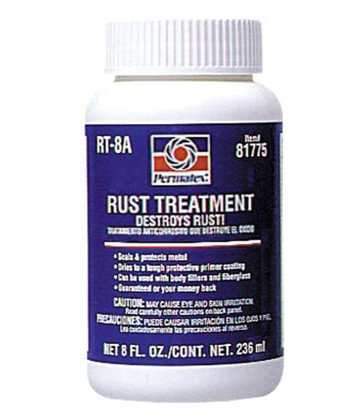 Permatex Rust Treatment White Latex Primer 8 oz