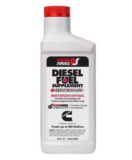 Power Service Diesel Fuel Supplement +Cetane Boost Diesel Fuel Anti-Gel 26 oz Power Service Diesel Fuel Supplement +Cetane Boost Diesel Fuel Anti-Gel 26 oz