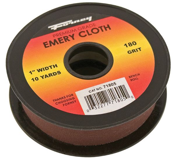 Forney 360 in. L X 1 in. W 180 Grit Emery Sandpaper 1 pk