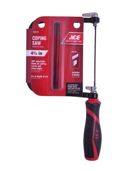 Ace 4 in. Steel Coping Saw 1 pc Ace 4 in. Steel Coping Saw 1 pc