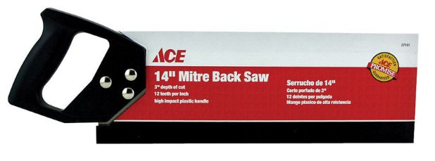 Ace 14 in. Mitre Back Saw 12 TPI 1 pc Ace 14 in. Mitre Back Saw 12 TPI 1 pc
