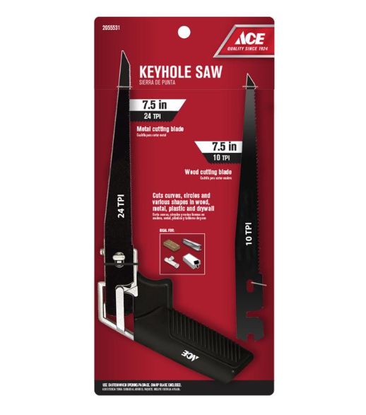 Ace 7.5 in. Bi-Metal Keyhole Saw 24 TPI