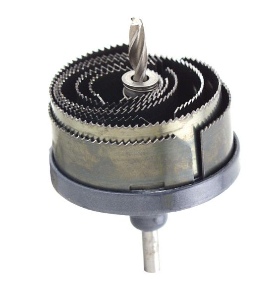 GreatNeck Assorted in. Steel 1 in. L X 1/4 in. D 7-in-1 Hole Saw