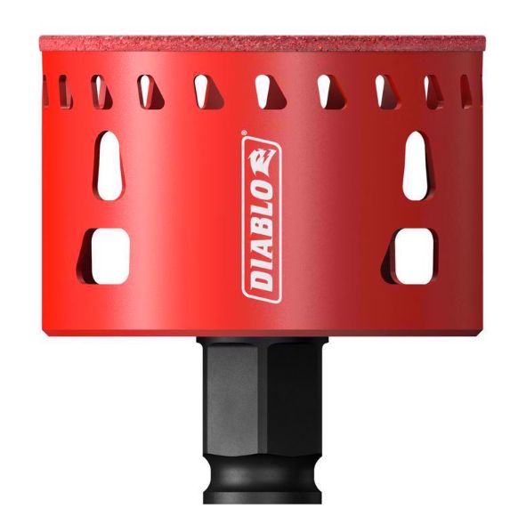 Diablo 2-1/2 in. Diamond Grit 5.52 in. L X 1/4 in. D Hole Saw