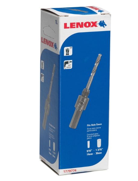 Lenox 1.3 in. L Hole Saw Extension 1.3 in. 0.6 in. 1/2 in. Hex 1 pc