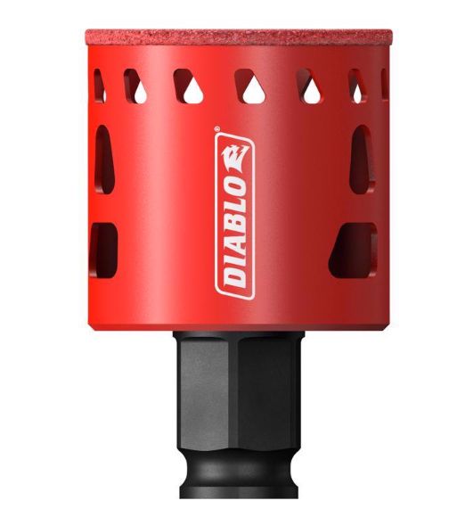 Diablo 1-3/4 in. Diamond Grit 5.52 in. L X 1/4 in. D Hole Saw