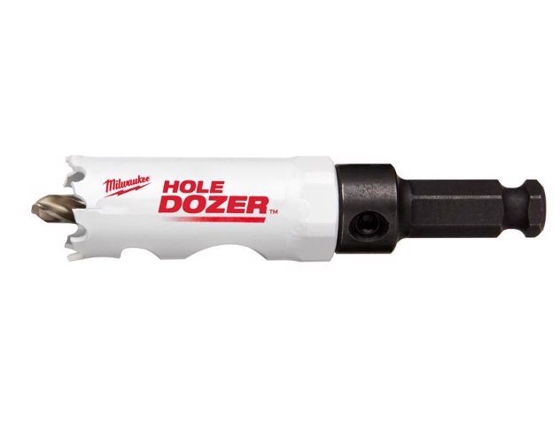Milwaukee Hole Dozer 7/8 in. Bi-Metal 2.7 in. L X 3/8 in. D Hole Saw with Arbor and Pilot Bit