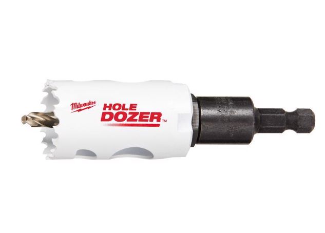Milwaukee Hole Dozer 1-1/4 in. Bi-Metal 2.7 in. L X 3/8 in. D Hole Saw with Arbor and Pilot Bit