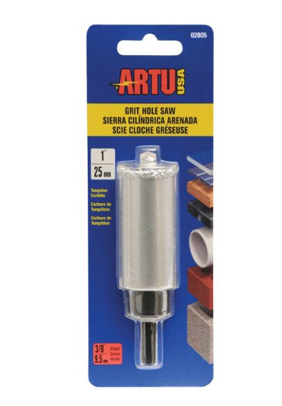 ARTU 1 in. Carbide Grit 1 in. L X 3/8 in. D Hole Saw