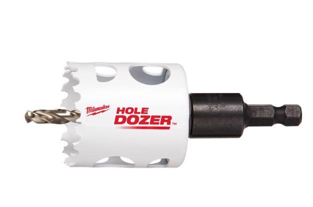 Milwaukee Hole Dozer 1-3/4 in. Bi-Metal 2.7 in. L X 3/8 in. D Hole Saw with Arbor and Pilot Bit