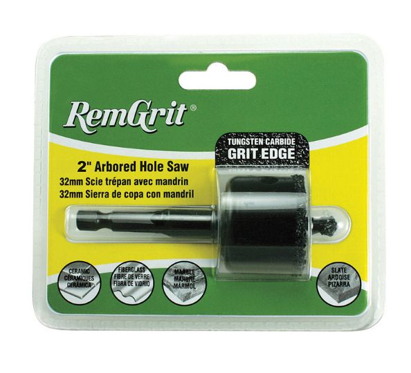 Disston RemGrit 2 in. Carbide Grit 7/8 in. L X 1/4 in. D Hole Saw