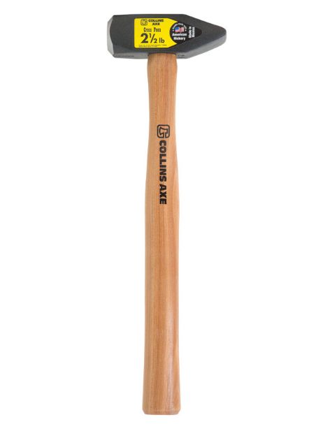 Collins 2.5 lb Steel Cross Peen Blacksmith Hammer 16 in. Hickory Handle