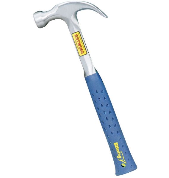 Estwing 16 oz Smooth Face Curved Claw Hammer Steel Handle