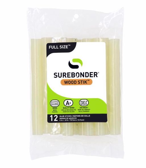 Surebonder Wood Stik 0.44 in. D X 4 in. L Glue Sticks White 12 pk