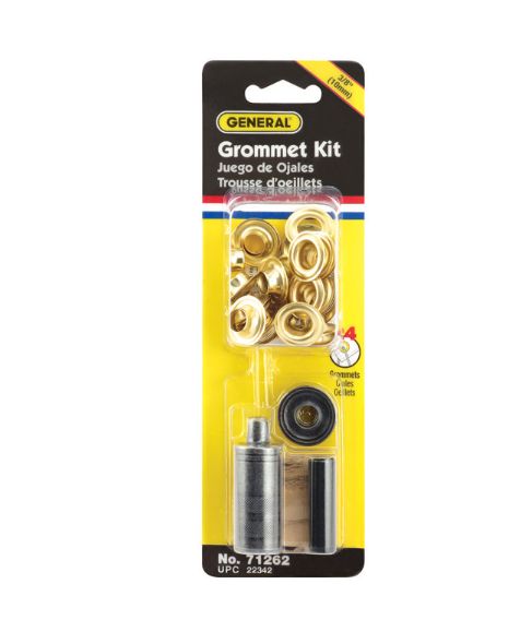General 3/8 in. D Brass Grommet Kit 1 pk General 3/8 in. D Brass Grommet Kit 1 pk