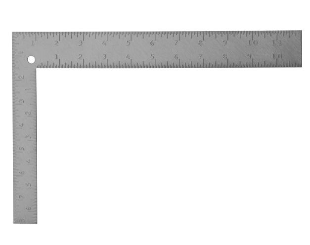 Stanley 12 in. L X 8 in. H Steel English Carpenter Square