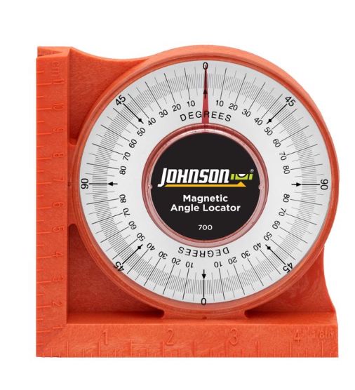 Johnson 4-3/4 in. L X 4-3/4 in. W Angle Finder Orange 1 pc