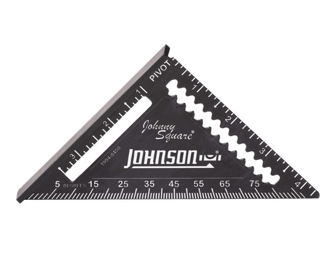 Johnson Johnny Square 4-1/2 in. L Aluminum Professional Easy-Read Finish Square