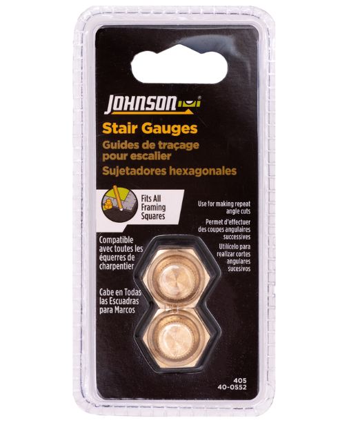 Johnson 1/2 in. L X 1/2 in. H Brass Framing Square