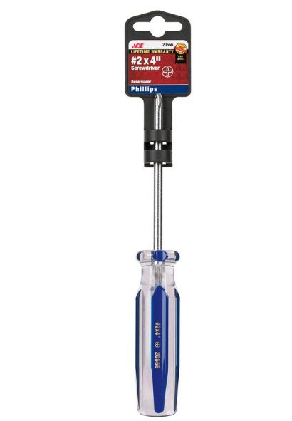 Ace No. 2 X 4 in. L Phillips Screwdriver 1 pc Ace No. 2 X 4 in. L Phillips Screwdriver 1 pc