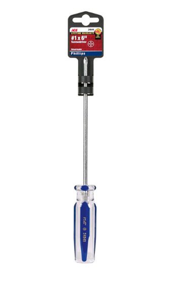 Ace No. 1 X 6 in. L Phillips Screwdriver 1 pc Ace No. 1 X 6 in. L Phillips Screwdriver 1 pc