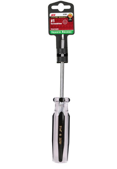 Ace No. 1 X 4 in. L Square Recess Screwdriver 1 pc Ace No. 1 X 4 in. L Square Recess Screwdriver 1 pc