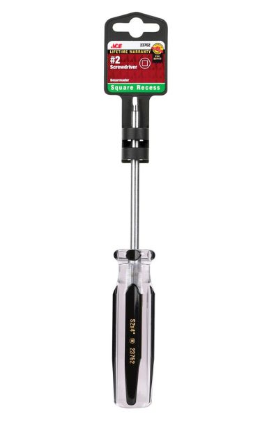 Ace No. 2 X 4 in. L Square Recess Screwdriver 1 pc Ace No. 2 X 4 in. L Square Recess Screwdriver 1 pc