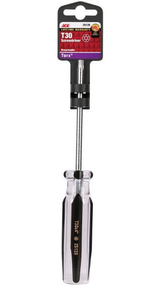 Ace T30 X 4 in. L Torx Screwdriver 1 pc Ace T30 X 4 in. L Torx Screwdriver 1 pc