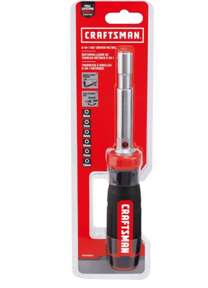 CRAFTSMAN Metric 6-in-1 Nut Driver 1 pc CRAFTSMAN Metric 6-in-1 Nut Driver 1 pc