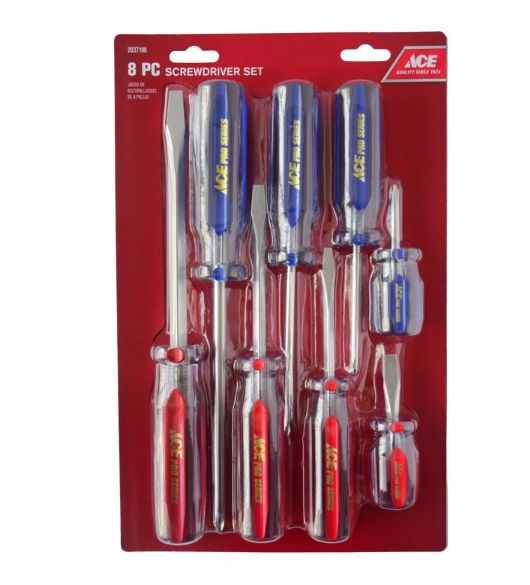 Ace Screwdriver Set 8 pc