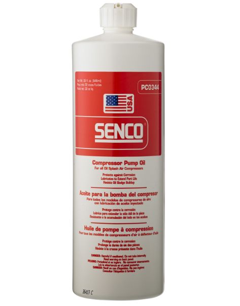Senco Compressor Pump Lubricating Oil 32 oz Senco Compressor Pump Lubricating Oil 32 oz