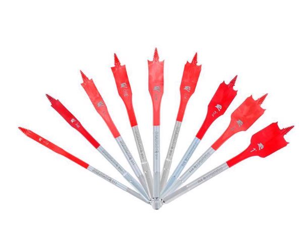 Diablo 6 in. L High Speed Steel Clean Wood Spade Bit Set Hex Shank 9 pc