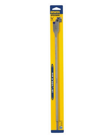 Irwin Speedbor 7/8 in. X 16 in. L Carbon Steel Wood Boring Bit Hex Shank 1 pc