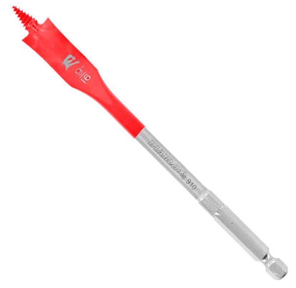Diablo 9/16 in. X 6 in. L High Speed Steel Clean Wood Spade Bit Hex Shank 1 pk