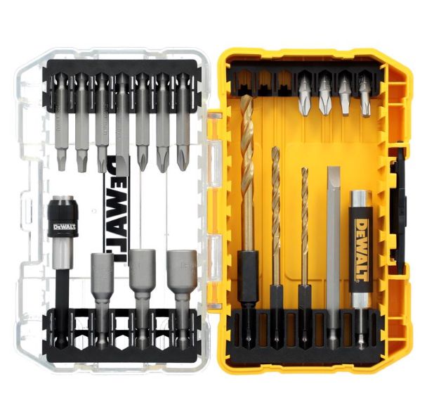 DEWALT Rapid Load Steel Drill Bit Set Hex Shank 20 pc