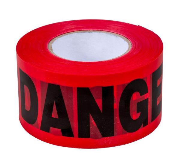 C.H. Hanson 1000 ft. L X 3 in. W Plastic Danger Barricade Tape Red