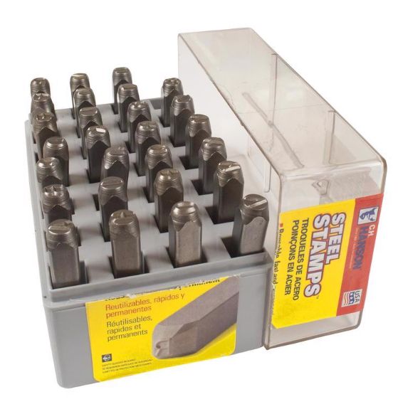 C.H. Hanson 1/8 in. Letter Stamp Set 27 pc C.H. Hanson 1/8 in. Letter Stamp Set 27 pc