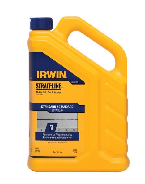 Irwin Strait-Line 5 lb Temporary Marking Chalk Blue 1 pk