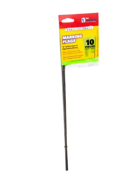 C.H. Hanson 15 in. Fluorescent Lime Marking Flags Polyvinyl 10 pk C.H. Hanson 15 in. Fluorescent Lime Marking Flags Polyvinyl 10 pk