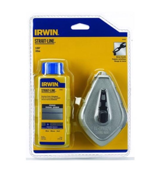 Irwin Strait-Line 4 oz Blue Classic Chalk and Reel Set 100 ft. Irwin Strait-Line 4 oz Blue Classic Chalk and Reel Set 100 ft.